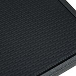 vidaXL Chaises de jardin lot de 4 Noir Plastique Aspect de rotin