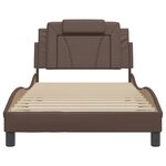 vidaXL Cadre de lit Viana sans matelas marron 100x200 cm similicuir