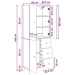 vidaXL Ensemble de Meubles 2 Pièces Chêne Sonoma Bois d'ingénierie