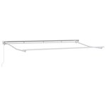 vidaXL Auvent Rétractable Crème 350 x 200 cm Polyester et métal