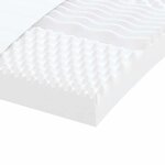 vidaXL Matelas en mousse blanc 140x210 cm 7 zones dureté 20 ILD
