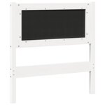 vidaXL Tête de lit Autre Blanc 80 cm Bois massif en pin