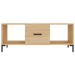 vidaXL Table basse chêne sonoma 102x50x40 cm bois d'ingénierie