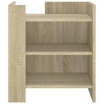 vidaXL Table de chevet chêne sonoma 45x50x50 cm bois d’ingénierie