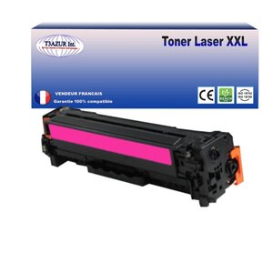 T3AZUR - Toner compatible avec Canon 045H pour Canon LBP-611Cn  LBP-613Cdw  LBP-621Cw  LBP-623Cdw Magenta - 2 500p