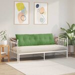 vidaXL Coussin de Dos Vert clair 160 x 50 cm Tissu en velours côtelé