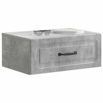 vidaXL Cabinet de chevet mural 2 pièces Gris béton 49 x 34 5 x 20 cm