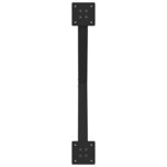 vidaXL Pieds de table à manger en forme de X  2 pièces  noir  80 x (72-73) cm  acier