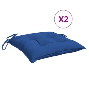 vidaXL Coussins de palette lot de 2 bleu 50x50x7 cm tissu oxford