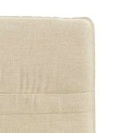 vidaXL Chaises à manger lot de 2 crème tissu