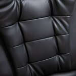 vidaXL Chaise de bureau Noir Similicuir