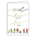 Carte Joyeux Noël avec Enveloppe Blanche 12x17cm