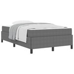 vidaXL Cadre de lit avec matelas Gris clair 120 x 200 cm tissu