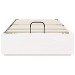 vidaXL Cadre de lit ottoman Blanc 100 x 200 cm Pin massif