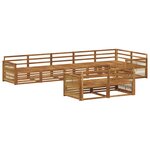 vidaXL Ensemble de canapés d'extérieur 8 pc Naturel