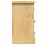 vidaXL Table de chevet Corona 35x32 5x58 cm bois de pin massif