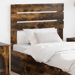 vidaXL Tête de lit Chêne fumé 100 cm Bois d'ingénierie