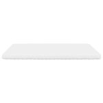 vidaXL Matelas en mousse blanc 160x220 cm 7 zones dureté 20 ILD