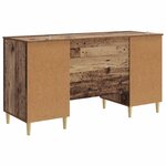 vidaXL Bureau Bois ancien Bois d'ingénierie 142 5 x 50 x 75 cm