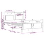 vidaXL Cadre de lit sans matelas chêne sonoma 120x200 cm