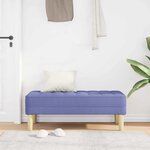 vidaXL banc Bleu jean 113 x 57 x 39 cm tissu