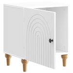 vidaXL Cabinet de chevet Blanc brillant 43 x 34 5 x 50 cm