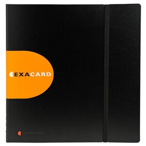Porte Cartes De Visite Exacard À Pochettes Détachables 320 Cartes Exactive® - 26 5x25cm - Noir - X 5 - Exacompta