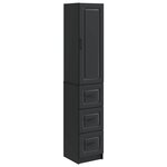 vidaXL Ensemble de Meubles 2 Pièces Noir 33 x 34 5 x 87 cm