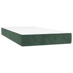 vidaXL Matelas de lit à ressorts ensachés fermeté moyenne 90x220x20 cm velours