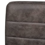 vidaXL Chaises à manger cantilever lot de 2 marron similicuir