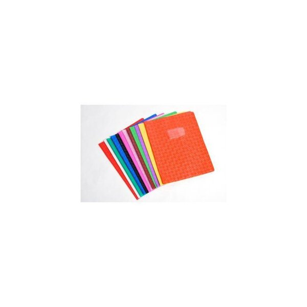 Protège-cahier pvc opaque sans rabat  18/100ème 24 x 32 cm violet calligraphe