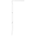 vidaXL Paroi de douche à l'italienne à verre ESG demi-dépoli 90x195 cm