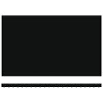 vidaXL Tissu de Remplacement pour Auvent pour Cadre de 5x3.5 m Noir
