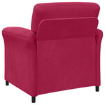 vidaXL Canapé 1 place Bordeaux 88 x 83 x 95 cm Velours