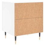 vidaXL Table de chevet blanc 40x35x47 5 cm bois d’ingénierie