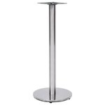 vidaXL Pied de table de bistro Argenté Ø45x107 cm Acier inoxydable
