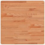 vidaXL Dessus de table 60x60x1 5 cm carré bois massif de hêtre