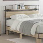 vidaXL Tête de lit de rangement Chêne sonoma 150 cm Bois d'ingénierie