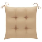 vidaXL Chaises pliables d'extérieur lot de 4 et coussins Bois d'acacia