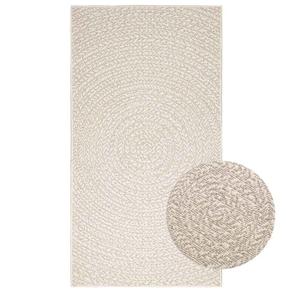 vidaXL Tapis ZIZUR crème 80x150 cm aspect de jute intérieur extérieur