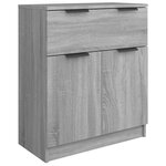 vidaXL Buffets 3 Pièces Sonoma gris Bois d'ingénierie