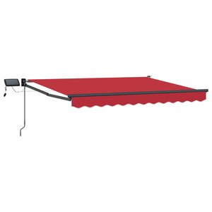 vidaXL Store rétractable manuel avec LEDs 3 5 x 2 5 m