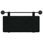 vidaXL Tête de lit suspendue Noir Velours