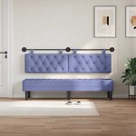 vidaXL Tête de lit suspendue Bleu denim Tissu