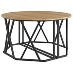 vidaXL Table basse chêne artisanal 80 x 80 x 42 cm