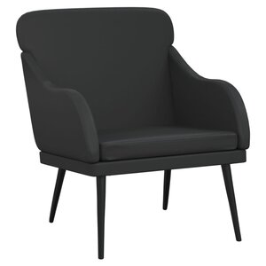 vidaXL Fauteuil Noir 63x76x80 cm Similicuir