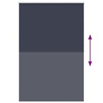 vidaXL Store enrouleur occultant largeur du tissu 156 6 cm polyester