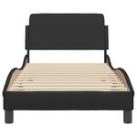 vidaXL Cadre de lit Dover noir 80x200 cm similicuir