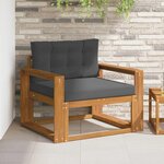 vidaXL Sofa de milieu extérieur Naturel