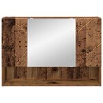 vidaXL Armoire Miroir Bois ancien 80 x 17 x 55 cm Bois d'ingénierie